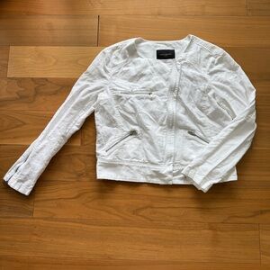 Banana Republic White Linen Women's Jacket size M